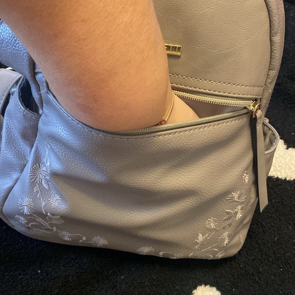 Rosetti Floral Embroidered Gray Backpack for Women EUC - Picture 8 of 16